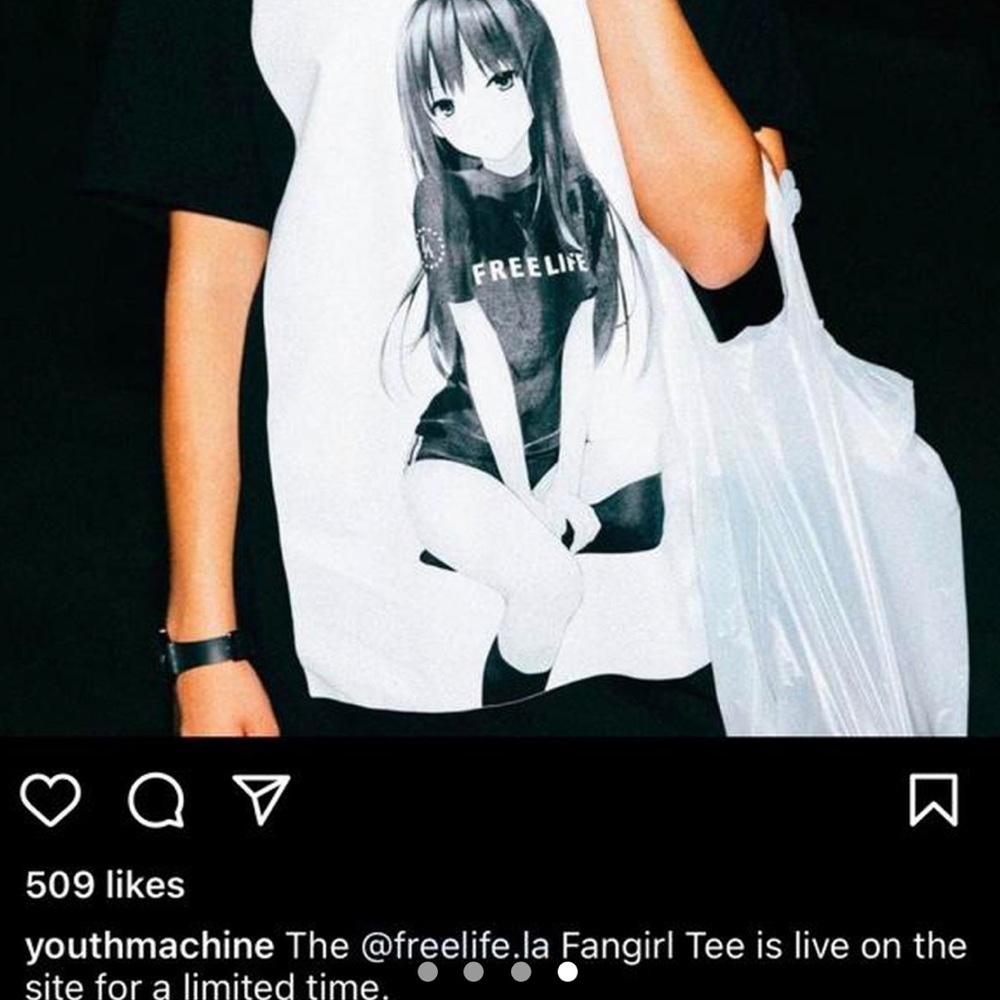 Youth Machine Free Life anime fangirl T - oversized fit XS